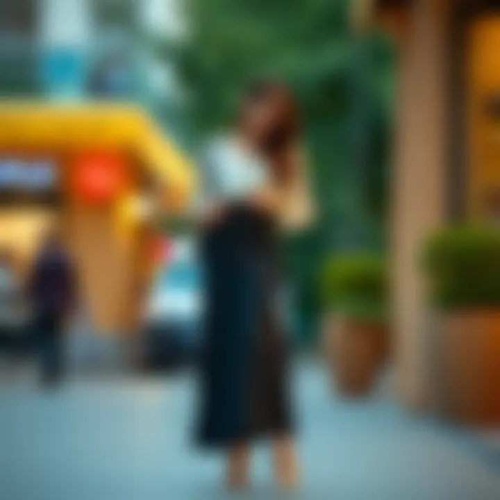 Chic Ensemble with Long Skirt Elegant long skirt paired with a stylish blouse