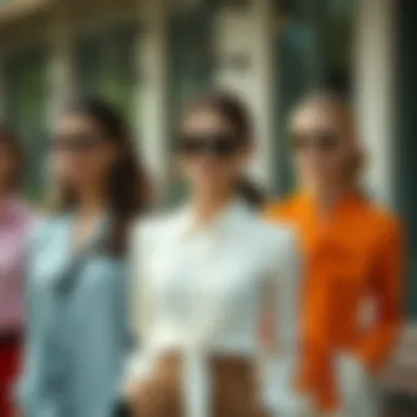 Versatile Styles of Tied Blouses A collage of different styles of tied blouses for various occasions