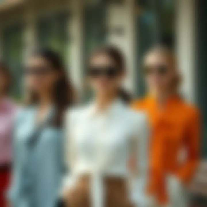 Versatile Styles of Tied Blouses A collage of different styles of tied blouses for various occasions