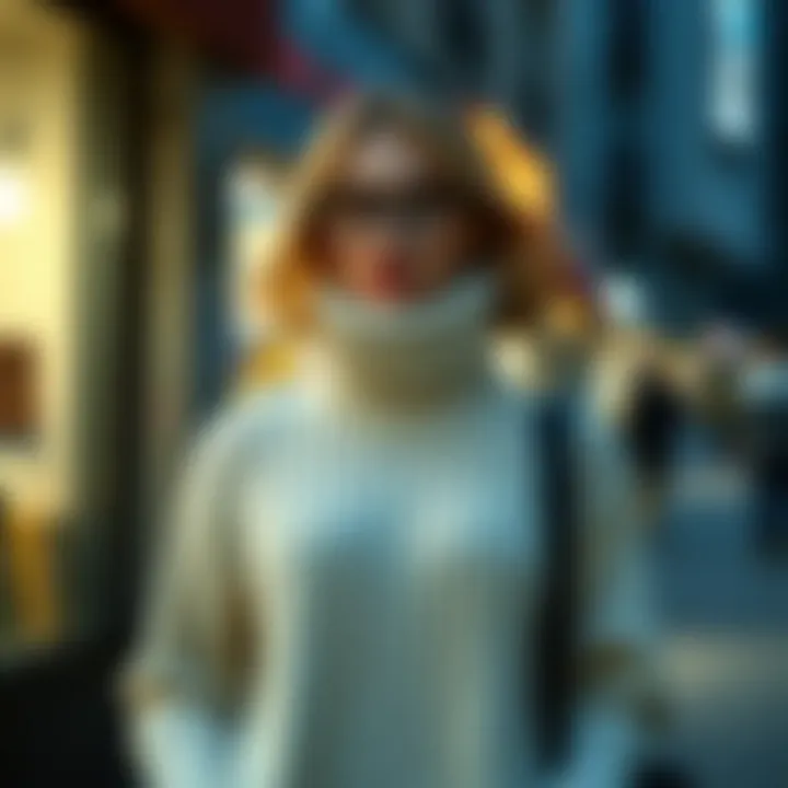 Chic Winter Outfit with Tiriko Sweater A stylish outfit pairing tiriko sweater with winter accessories