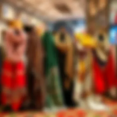 Diverse Tivil Scarf Collection Various tivil scarves displayed on a chic background