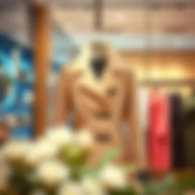 Chic Display: Tofisa Jacket at a Trendy Boutique Stylish Tofisa jacket displayed in a boutique