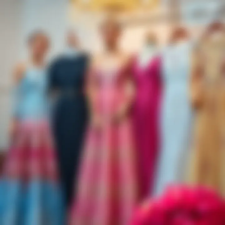 Trendy engagement dress styles arranged