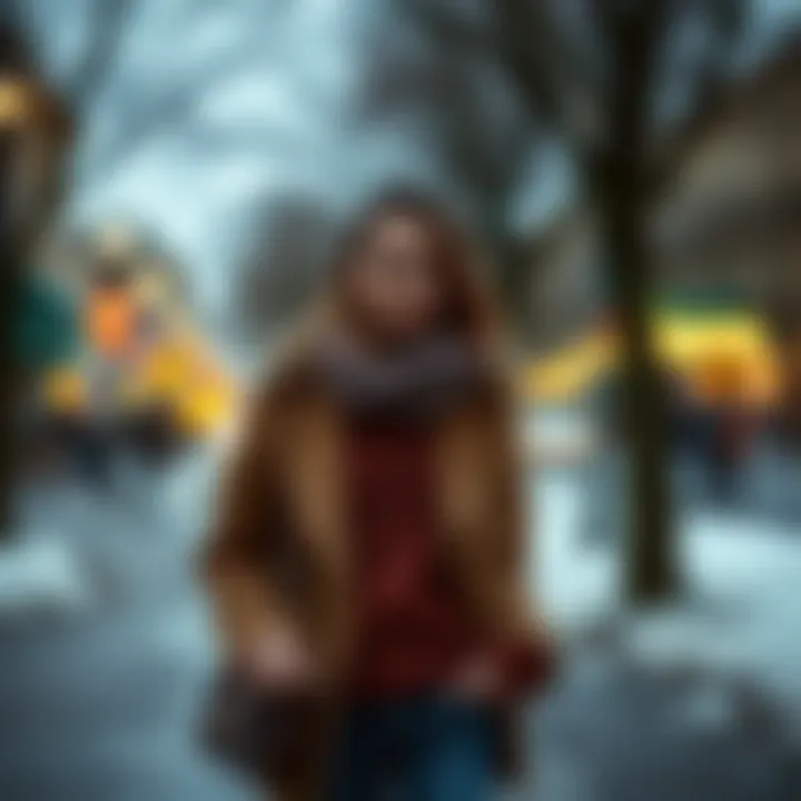 Layered Winter Style with Sweater Layered winter outfit featuring a stylish sweater