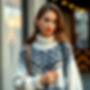 Elegant Knitwear for Formal Looks Elegant styling of knitwear for formal occasions