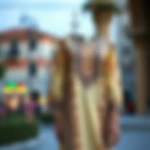 Stylish tunic with intricate patterns