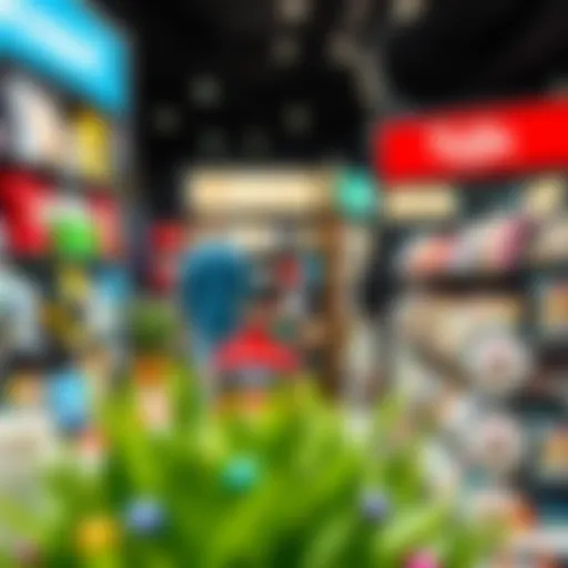 A vibrant display of diverse products in Tuzla Viaport store