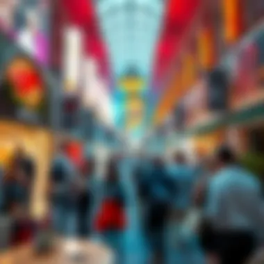 Bustling Event Space in Ümraniye Event space bustling with activity