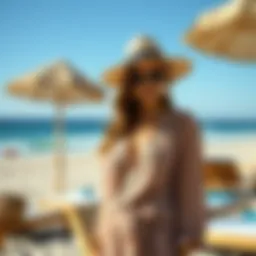 Elegant beachwear ensemble showcasing comfort and style