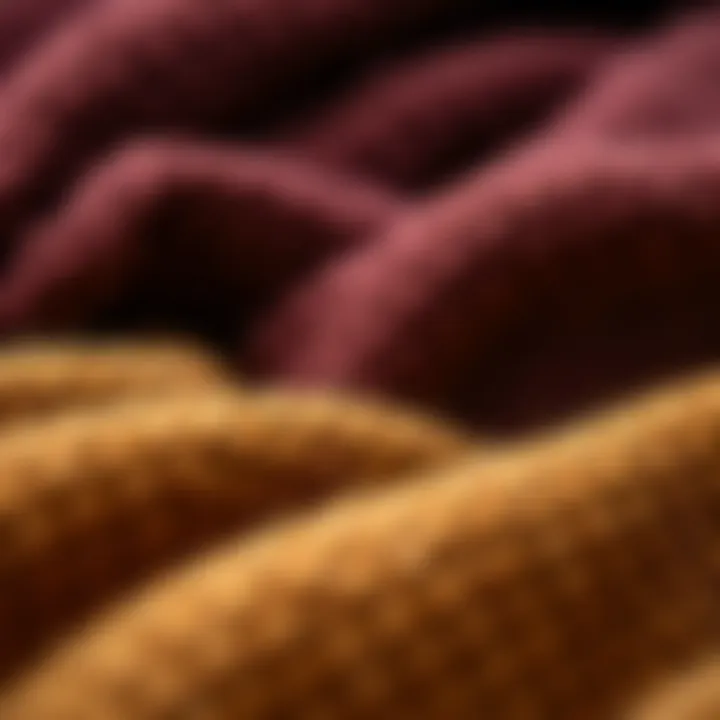 Textures that Define Warmth Variety of fabric textures for winter coats