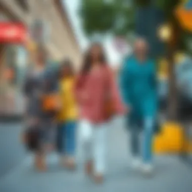 Stylish tunic outfits arranged to showcase versatility for different occasions