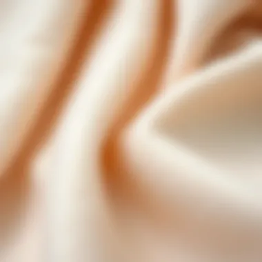 Close-up of soft cashmere fabric showing texture and quality