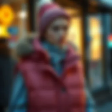 Winter Fashion with a Puffy Vest Winter fashion look incorporating a puffy vest