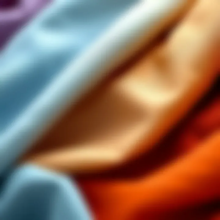 Diverse Textures of Wrinkle-Free Fabrics A collection of wrinkle-free fabrics showcasing various textures and colors