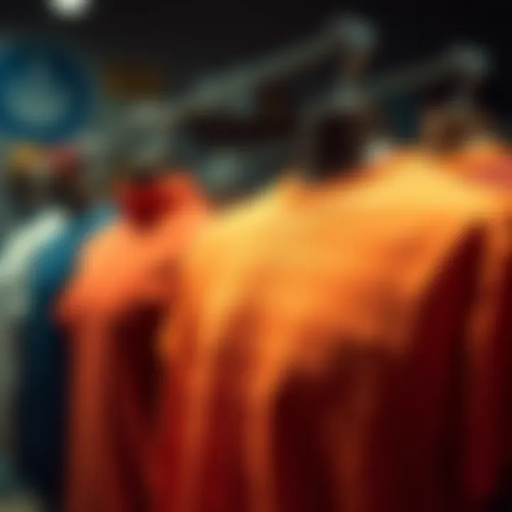 Variety of materials used in collar t-shirts