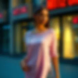 Stylish tunic with chains on sides showcasing a modern look