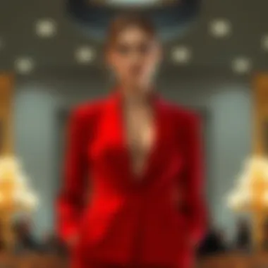 Elegant Split Jacket for Formal Event An elegant split jacket styled for a formal event