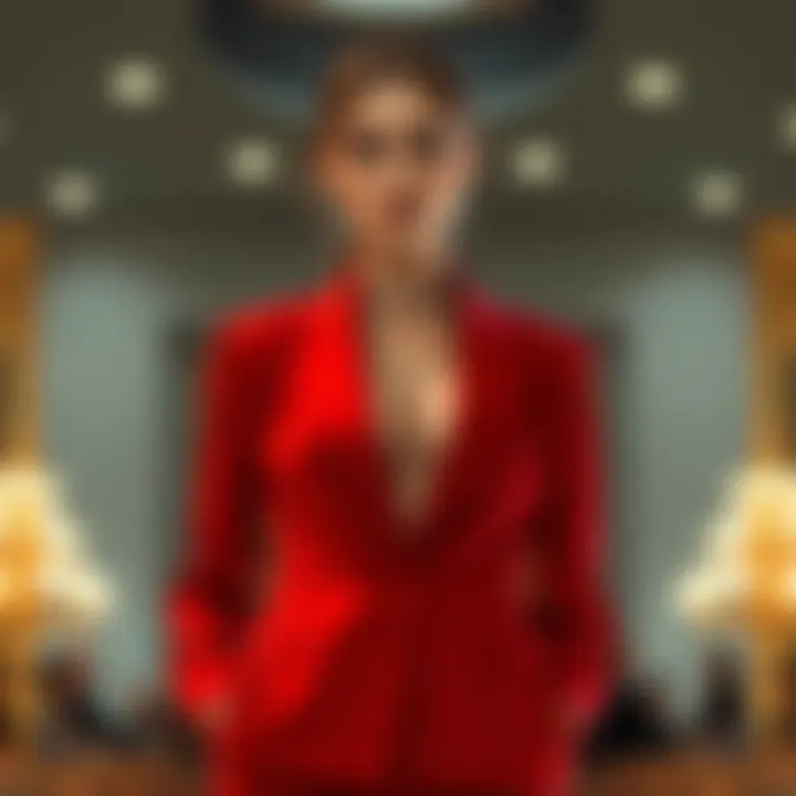 Elegant Split Jacket for Formal Event An elegant split jacket styled for a formal event