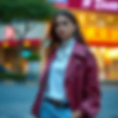 Versatile Outfit with Split Jacket A versatile outfit featuring a stylish split jacket